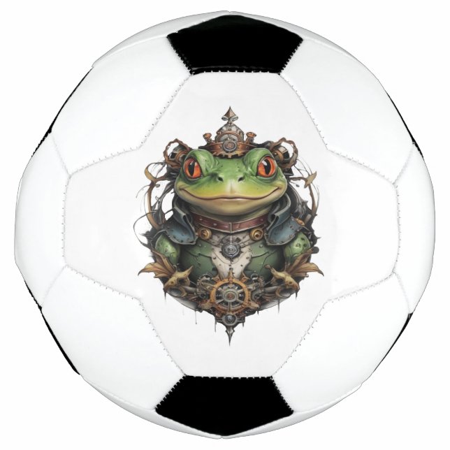 Balón De Fútbol Froggie Frog Steampunk, (Anverso)