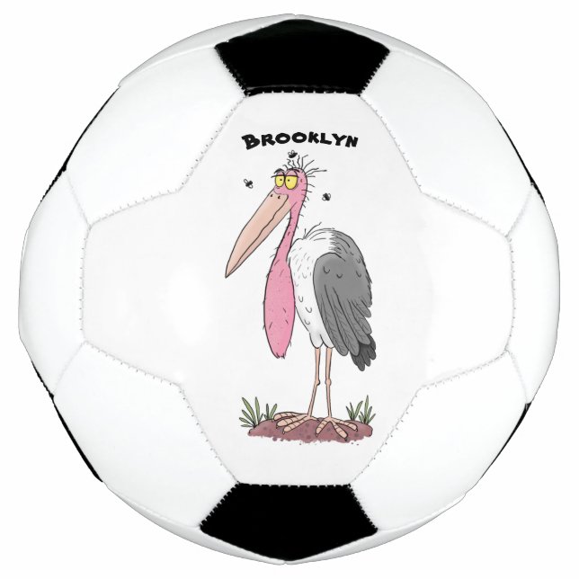 Balón De Fútbol Funny marabou stork personalizado (Anverso)