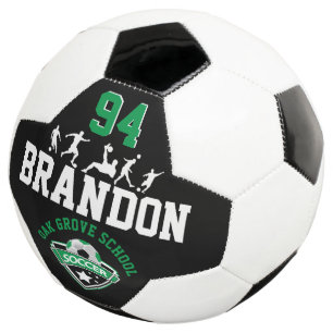 Balón De Fútbol Fútbol - Bolas de fútbol verdes, negras y blancas