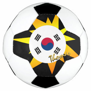Balón De Fútbol Fútbol de Corea del Sur y bandera coreana / BANG