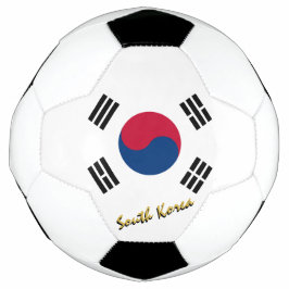 Balón De Fútbol Fútbol de Corea del Sur y bandera coreana / deport