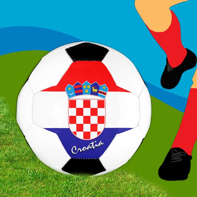 Balón De Fútbol Fútbol de Croacia y Bandera Croata / Deporte (Subido por el creador)