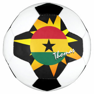 Balón De Fútbol Fútbol de Ghana y Bandera de Ghana / BANG