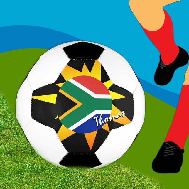 Balón De Fútbol Fútbol de Sudáfrica y Bandera Africana / BANG (Subido por el creador)
