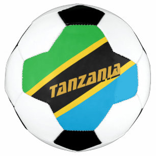 Balón De Fútbol Fútbol de Tanzania y bandera de Tanzania / deporte