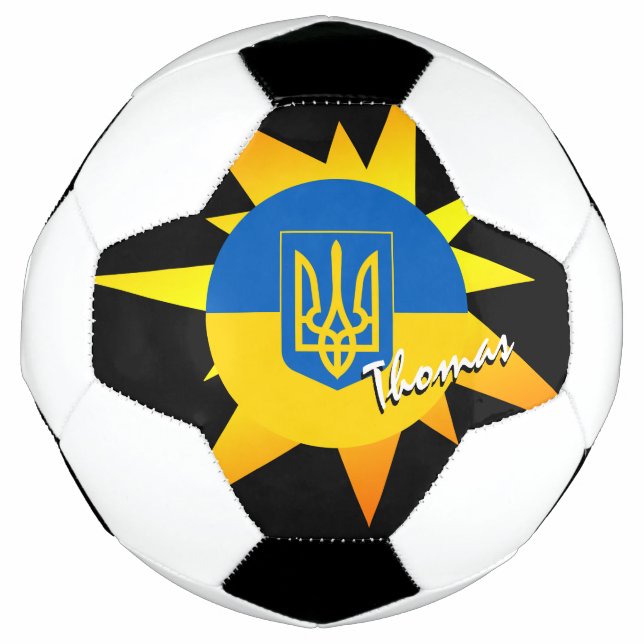 Balón De Fútbol Fútbol de Ucrania y Bandera de Ucrania / BANG (Anverso)