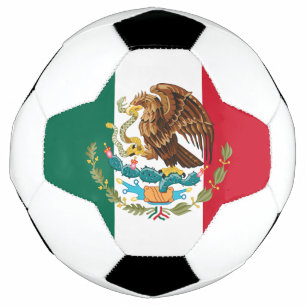 Balón De Fútbol Futbol del Orgullo Mexicano: Bandera y escudo de a