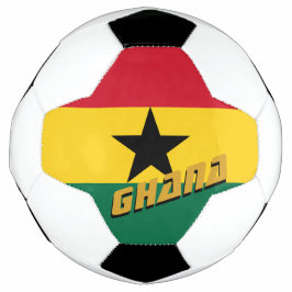 Balón De Fútbol Fútbol en Ghana y Bandera Ghanesa / Deporte