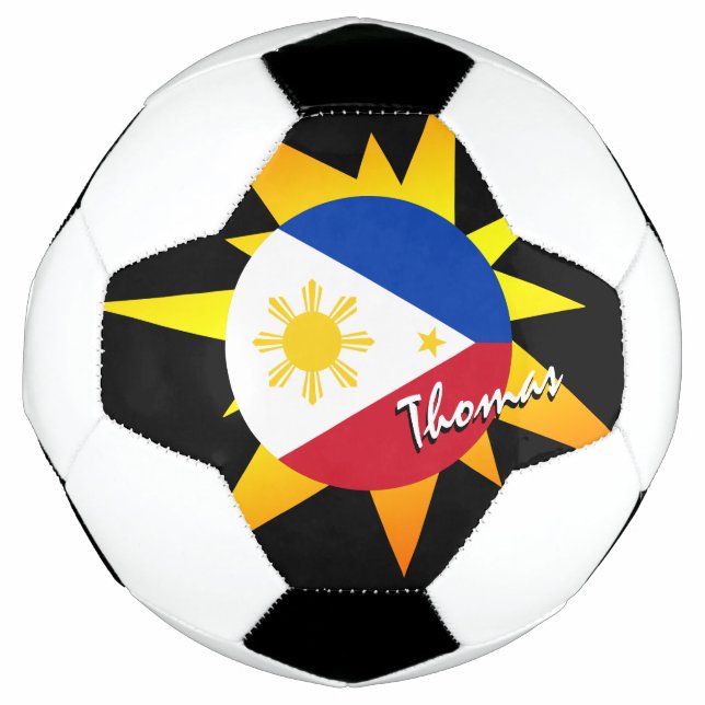 Balón De Fútbol Fútbol filipino y bandera filipina / BANG (Anverso)
