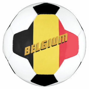 Balón De Fútbol Fútbol patriótico belga y bandera belga