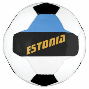 Balón De Fútbol Fútbol patriótico de Estonia y bandera estonia