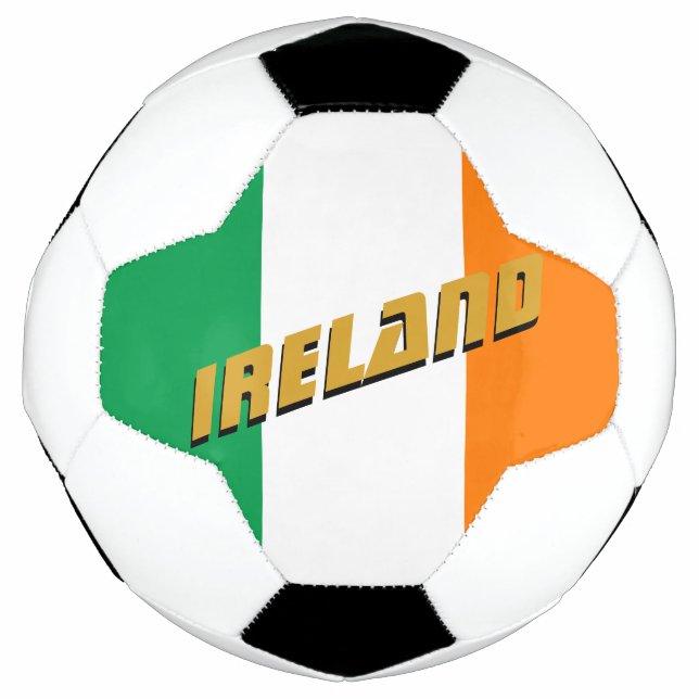 Balón De Fútbol Fútbol Patriótico de Irlanda e bandera irlandesa (Anverso)