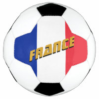 Fútbol patriótico francés y bandera francesa