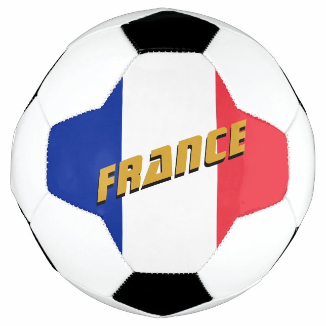 Balón De Fútbol Fútbol patriótico francés y bandera francesa (Anverso)