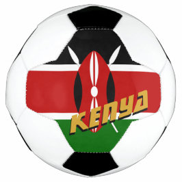 Balón De Fútbol Fútbol patriótico keniano y bandera keniana / depo