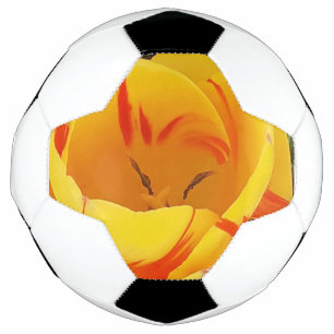 Balón De Fútbol Fútbol Tulipanes Amarillos Primavera