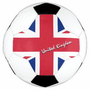 Balón De Fútbol Fútbol y Bandera Británica / Deporte del Reino Uni