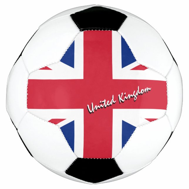 Balón De Fútbol Fútbol y Bandera Británica / Deporte del Reino Uni (Anverso)