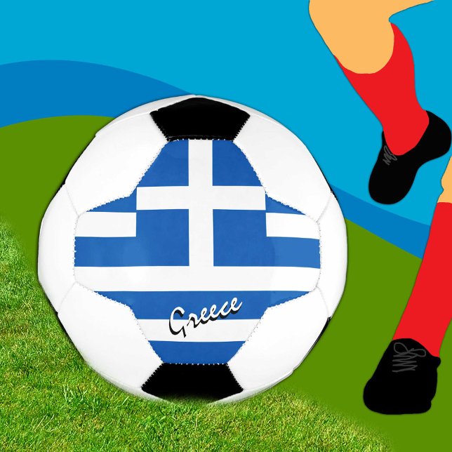 Balón De Fútbol Fútbol y Bandera Griega / Deporte (Subido por el creador)