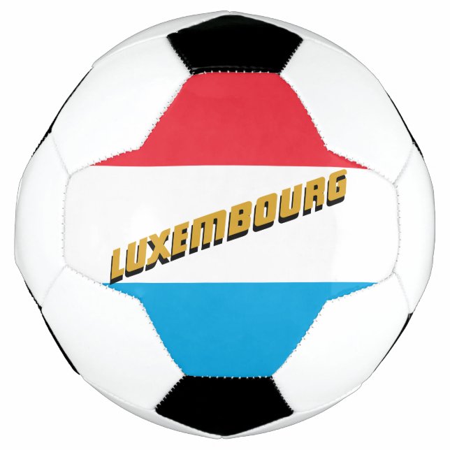 Balón De Fútbol Fútbol y bandera luxemburguesa / deportes (Anverso)