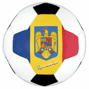 Balón De Fútbol Fútbol y Bandera Rumana / Deporte