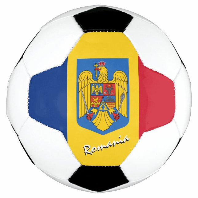 Balón De Fútbol Fútbol y Bandera Rumana / Deporte (Anverso)