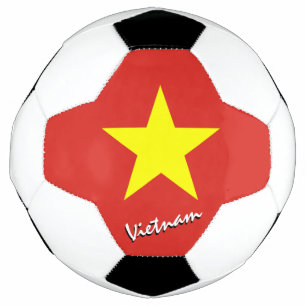 Balón De Fútbol Fútbol y bandera vietnamita de Vietnam / deporte