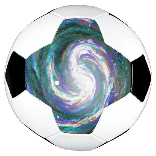 Balón De Fútbol Galaxia pintada a mano (Girado)