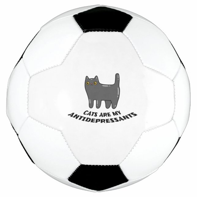 Balón De Fútbol Gato Antidepresivo (Anverso)