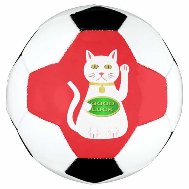 Balón De Fútbol Gato Lucky Oriental (Anverso)