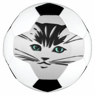 Balón De Fútbol Gato Ojo Verde