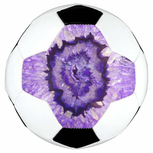 Balón De Fútbol Geode de Ageo Púrpura Caída (Anverso)