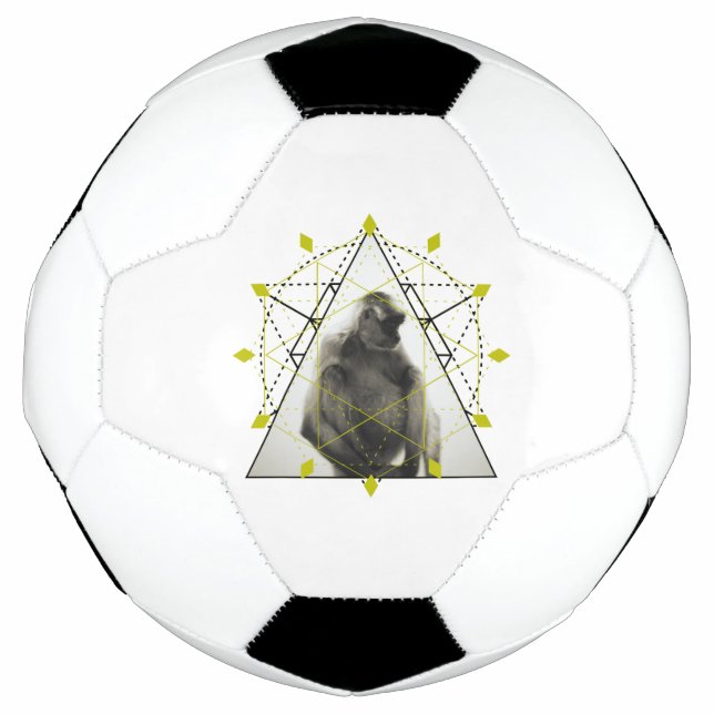 Balón De Fútbol Geometría de mono (Anverso)