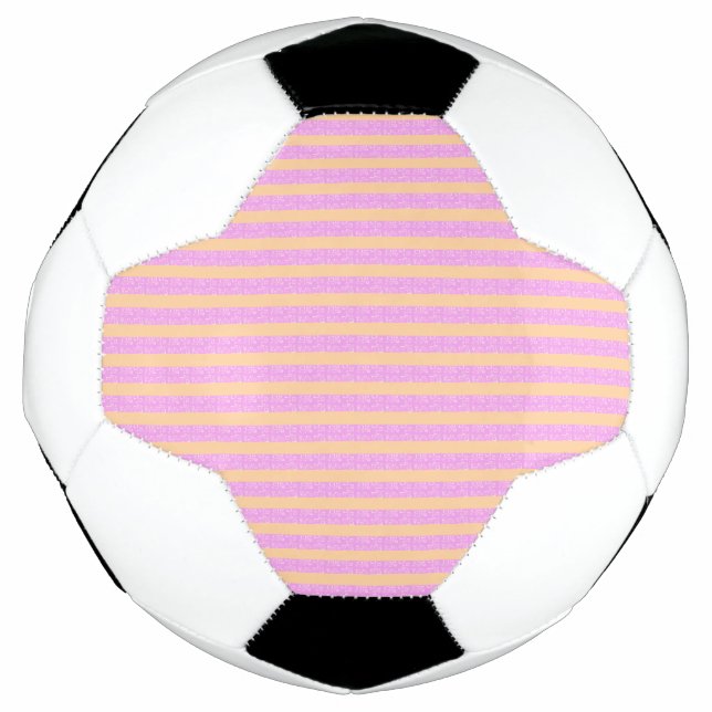 Balón De Fútbol Geométrico Rosa  (Anverso)