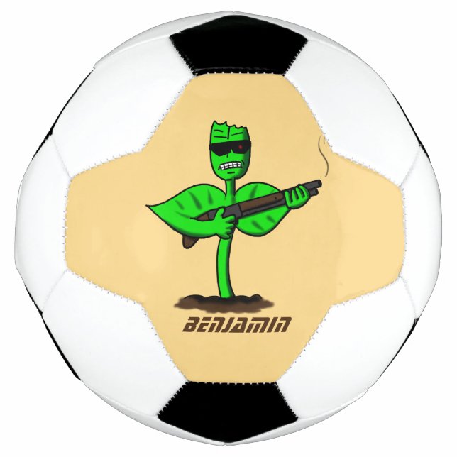 Balón De Fútbol Germinator cyborg personalizado divertido (Anverso)