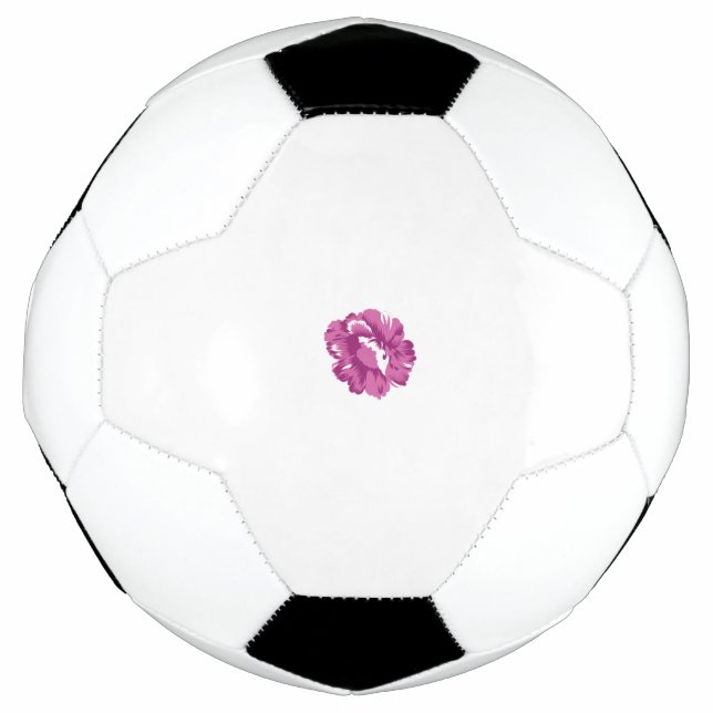 Balón De Fútbol Girly, Pale Megenta, Salud Real (Anverso)