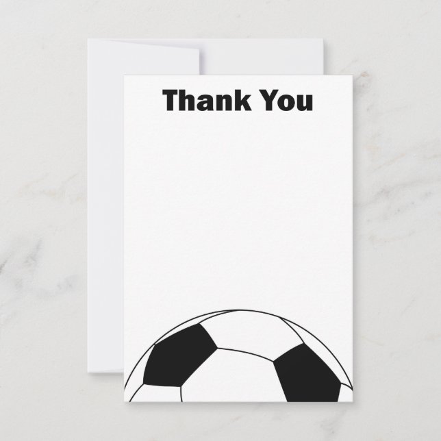 Balón de fútbol Gracias a las tarjetas de notas (Anverso)