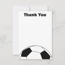 Balón de fútbol Gracias a las tarjetas de notas