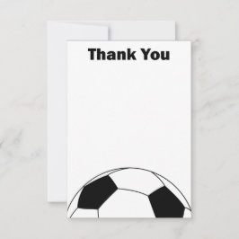 Balón de fútbol Gracias a las tarjetas de notas