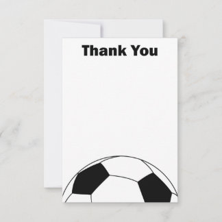 Balón de fútbol Gracias a las tarjetas de notas