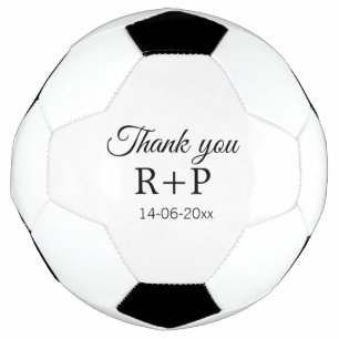 Balón De Fútbol Gracias agregar la letra inicial del nombre de la 