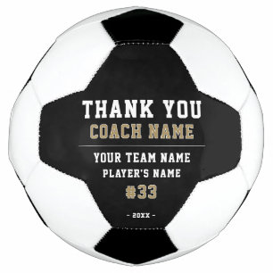Balón De Fútbol Gracias Coach Team Name Number