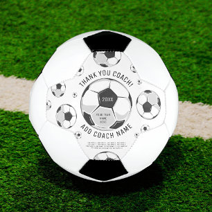 Balón De Fútbol Gracias entrenador de fútbol Nombres de jugadores 