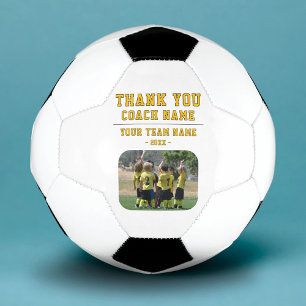 Balón De Fútbol Gracias Entrenador Nombre del Equipo Foto