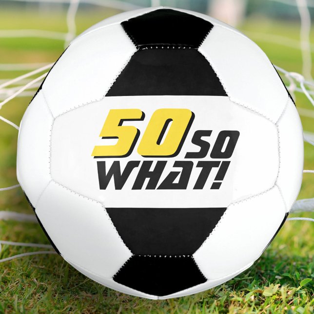 Balón De Fútbol Gracioso 50 así que qué cita 50 cumpleaños (Subido por el creador)