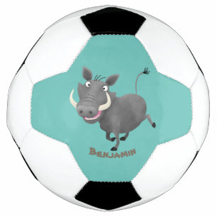 Balón De Fútbol Gracioso ilustracion de personalizado porcina afri