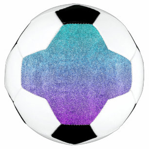 Balón De Fútbol Gradiente de Purpurina de colofón tropical