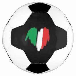 Balón De Fútbol Graffiti de la bandera italiana rociado con aeroso