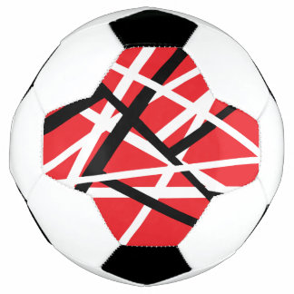 Balón De Fútbol Gráfica Roja, Negra y Blanca