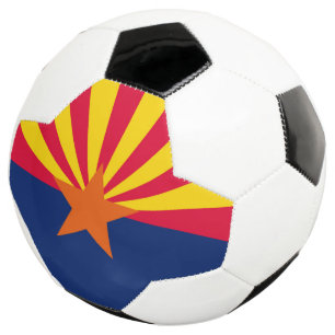 Balón De Fútbol Gráfico dinámico de la bandera del estado de Arizo